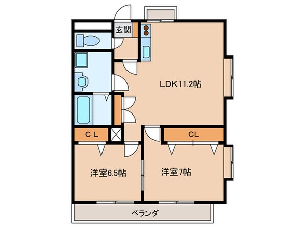 クレールモリ３の物件間取画像